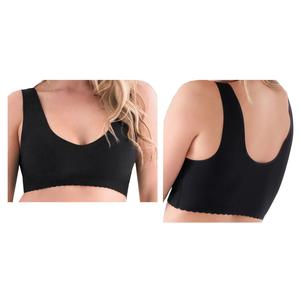 Belly Bandit Anti Bra, V-Neck, Black, Small