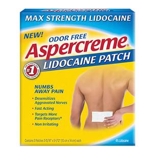 Aspercreme with Lidocaine Patch, 5 ct.