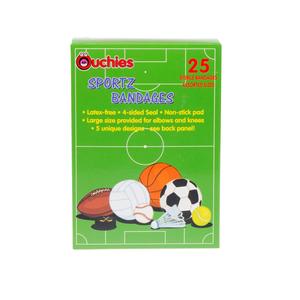 Ouchies Sportz Adhesive Bandages for Kids, 25 Ct