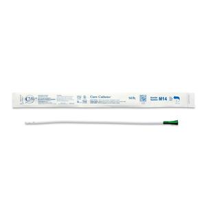 Cure Catheter Uncoated, Single, Male, 16" Straight Tip, 14 FR