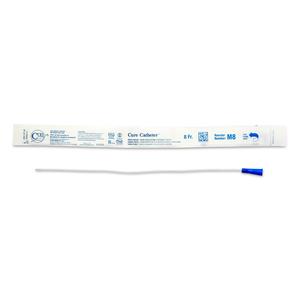 Cure Catheter Uncoated, Single, Male, 16" Straight Tip, 8 FR
