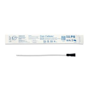Cure Catheter Uncoated, Single, Pediatric, 10" Straight Tip, 10 FR