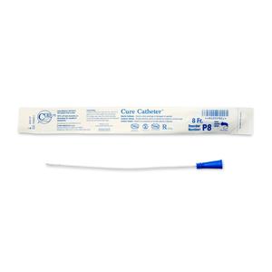 Cure Catheter Uncoated, Single, Pediatric, 10" Straight Tip, 8 FR