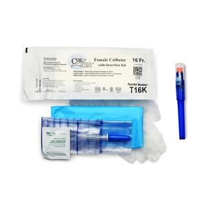 Cure Twist Female, 6" Straight Tip with Insertion Kit, 16 FR