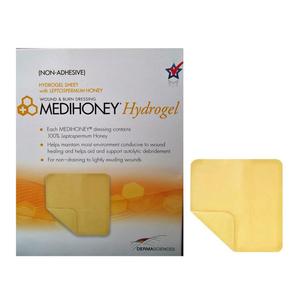 MediHoney Hydrogel Dressing, 4.3" x 4.3", Sterile