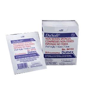 Dusoft Sterile Non-Woven Sponge 4" x 4", 6-Ply