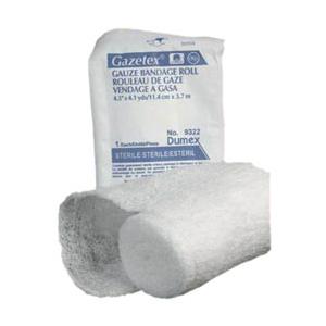 Gazetex Bandage Rolls, 4-1/2" x 147", 6 Ply, Sterile, Latex-Free.