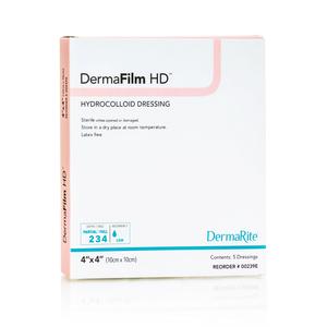 DermaFilm HD Hydrocolloid Dressing 4" x 4"