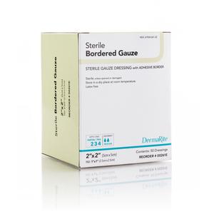 Sterile Border Gauze Dressing, 2" x 2"
