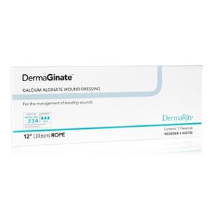 DermaGinate Calcium Alginate Dressing, 12" Rope