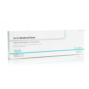 Sterile Border Gauze with Adhesive Border, 4" x 14"