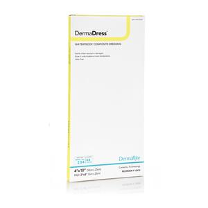DermaDress Waterproof Composite Dressing, 4" x 10"