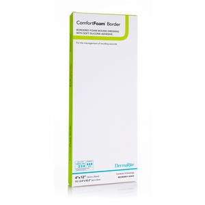 ComfortFoam Silicone Foam Border Dressing, 4" x 12"