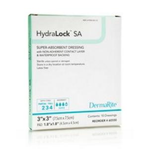 HydraLock SA Superabsorbent Wound Dressing, 3" x 3"