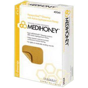 MEDIHONEY Hydrocolloid Dressing Without Border 4" x 5"