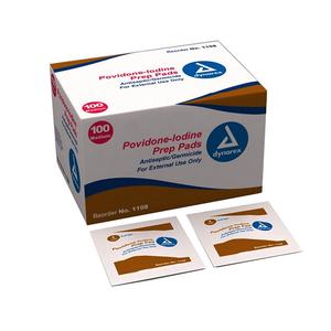 Povidone Iodine Prep Pad, Medium