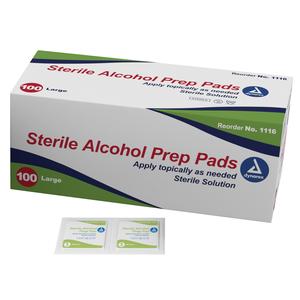 Alcohol Prep Pad Sterile, Large (100 count)