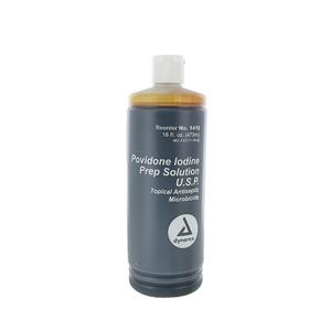 Povidone Iodine Prep Solution 10% USP, 16 oz. Bottle