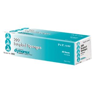 Non-Sterile Sugrical Gauze Sponge 2" x 2", 12-Ply