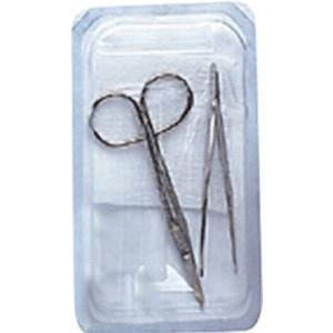 Suture Removal Kit with Littauer Scissors and Metal Forceps