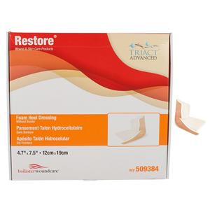 Restore Foam Dressing without Border, 4-39/50" x 7-1/2" Heel