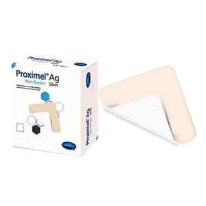 Proximel Non-Border AG Silicone Foam Dressing, 8" x 8"