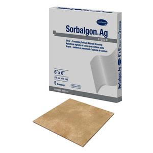 Sorbalgon Silver Calcium Alginate Dressing 6" x 6"