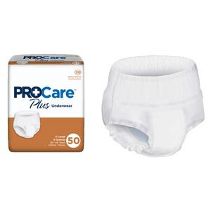 PROCare Plus Protective Underwear, X-Large, 58" - 68"