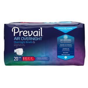 Prevail Air Overnight Briefs, Size 1/Medium - 26" - 48" - REPLACES: FQNGX012