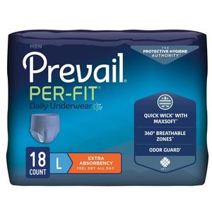 Prevail Per-Fit Protective Underwear for Men, Large fits 44" - 58"
