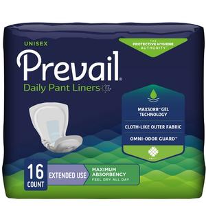 Prevail Pant Liner Overnight Super, 13" X 28", Lavender