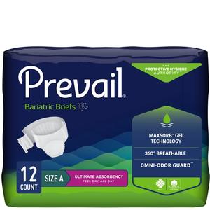 Prevail Bariatric Brief Size A 62" - 73"