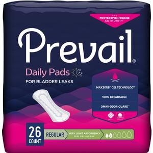 Prevail Bladder Control Pad, Very Light, 7.5"