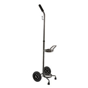 Roscoe Adjustable D or E Oxygen Cart, Silver Vein Finish, 38-1/2" - 42-1/2"