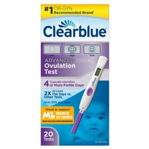 Clearblue Advanced Digital Ovulation Kit, 20 ct