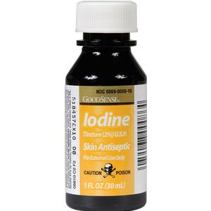2% Iodine Tincture Skin Antiseptic, 1 oz.