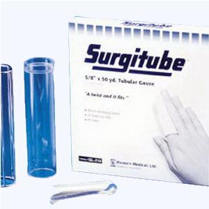 Surgitube Tubular Gauze Bandage, Size 2 White, 1" x 50 yds. (Large Fingers)