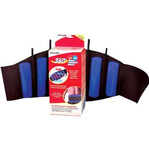 360 Cold Therapy Back Brace, Black, 26" to 50" Waist Size