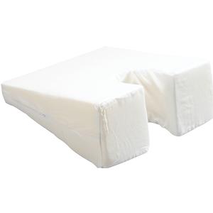 Face Down Pillow, 14" x 17" x 6" to 2.5", White