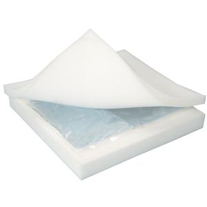 Softeze Gel Wheelchair Cushion, 16" x 18" x 3", Navy/Gray
