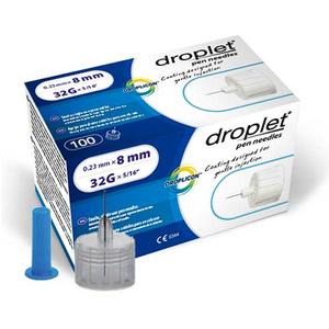 Droplet Pen Needle 32G (0.23mm) x 8mm (100 count)