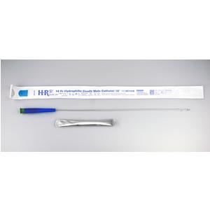 TruCath Hydrophilic Catheter with water bag and touch free sleeve, 14FR, 16"