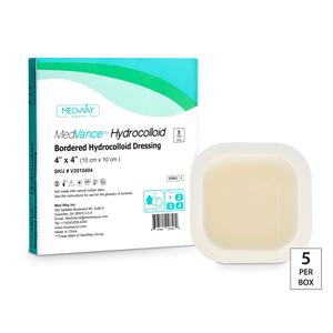 MedVance Bordered Hydrocolloid Dressing, 4" x 4", 2" x 2" Pad