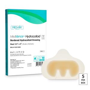 MedVance Bordered Hydrocolloid Dressing, 3" x 5", Heel