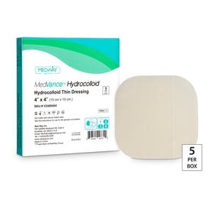 MedVance Thin Hydrocolloid Dressing, 4" x 4"