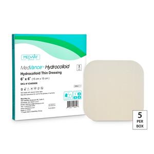 MedVance Thin Hydrocolloid Dressing, 6" x 6"