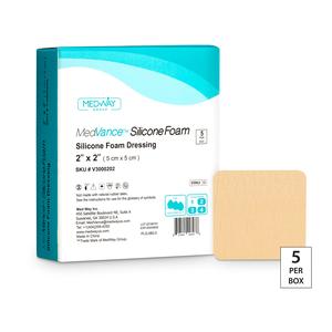 MedVance Non-Bordered Silicone Foam Dressing, 2" x 2"