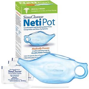 SinuCleanse Neti Pot, Clear Blue