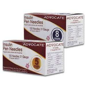 Advocate Mini Pen Needle 31G x 3/16" (100 count)