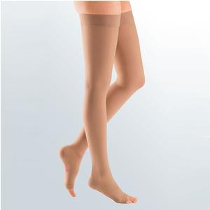 Mediven Plus Thigh-High with Silicone Top, 20-30, Closed, Beige, Size 7
